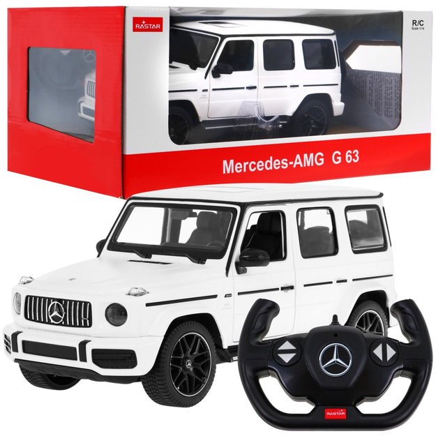 Mercedes Benz G63 kaugjuhtimismasin, 1:14, valge