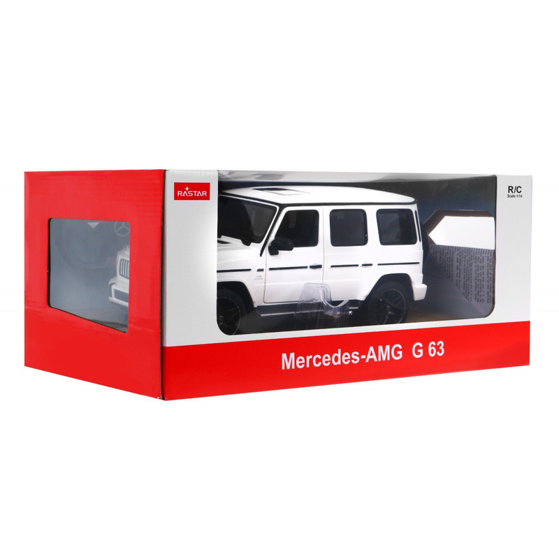 Mercedes Benz G63 kaugjuhtimismasin, 1:14, valge