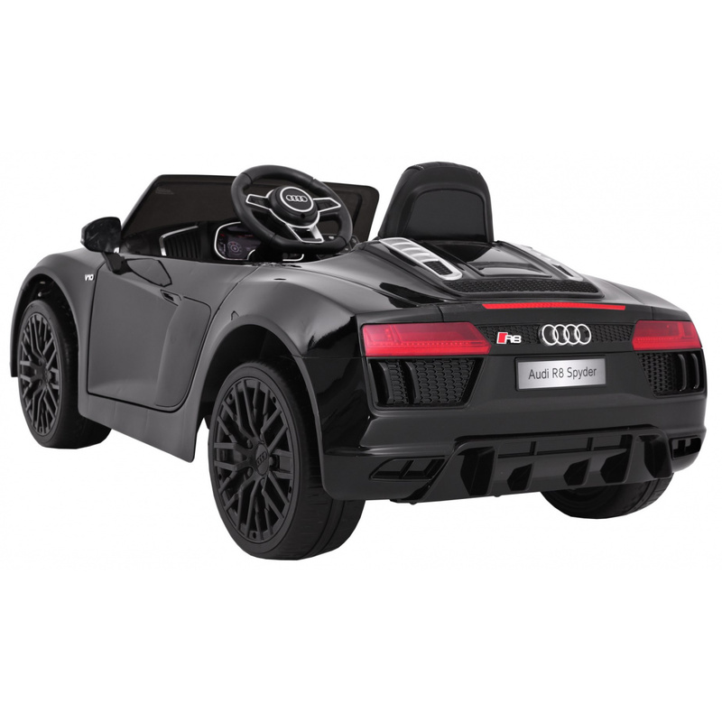 Laste elektriauto AUDI R8 Spyder, must