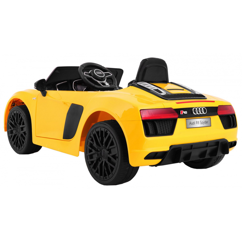 Laste elektriauto AUDI R8 Spyder, kollane