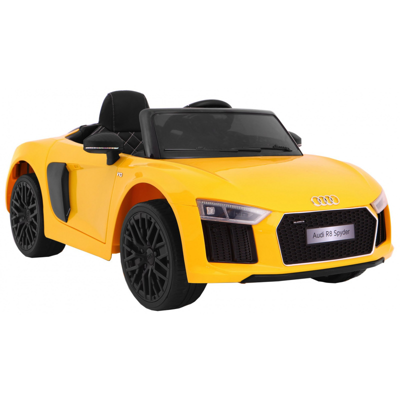 Laste elektriauto AUDI R8 Spyder, kollane