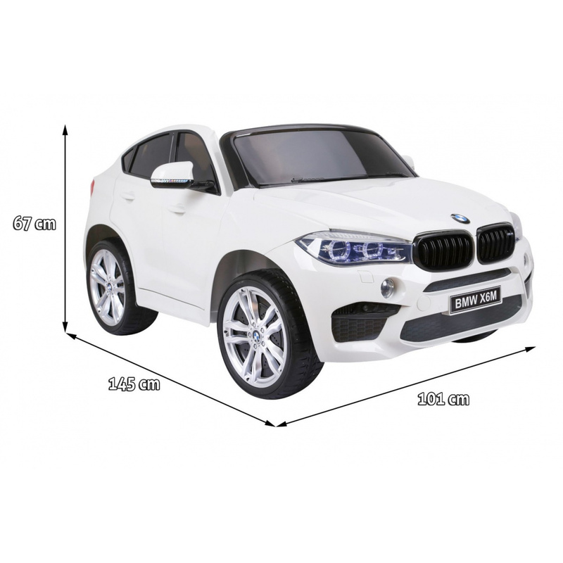 BMW X6M XXL elektriauto, valge