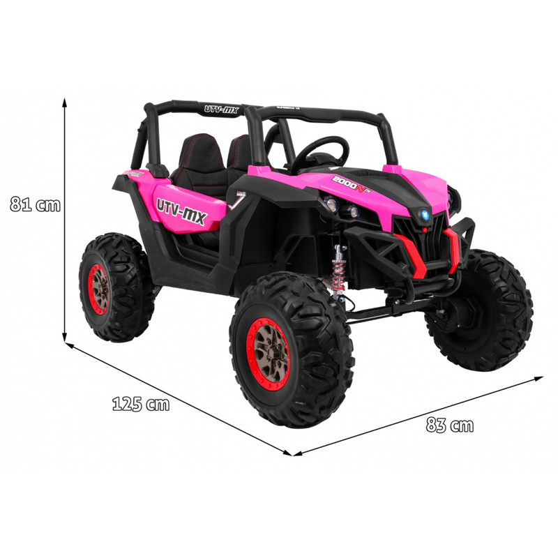 Elektriauto Buggy Super Star 4 x 4, roosa