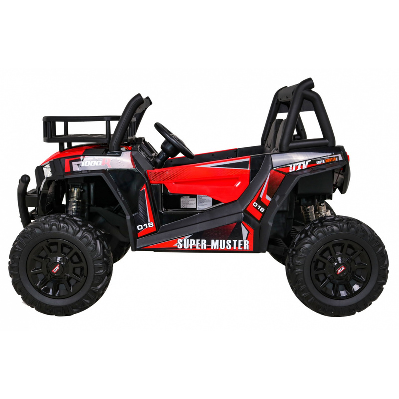 Kahekohaline elektriauto Buggy UTV, punane