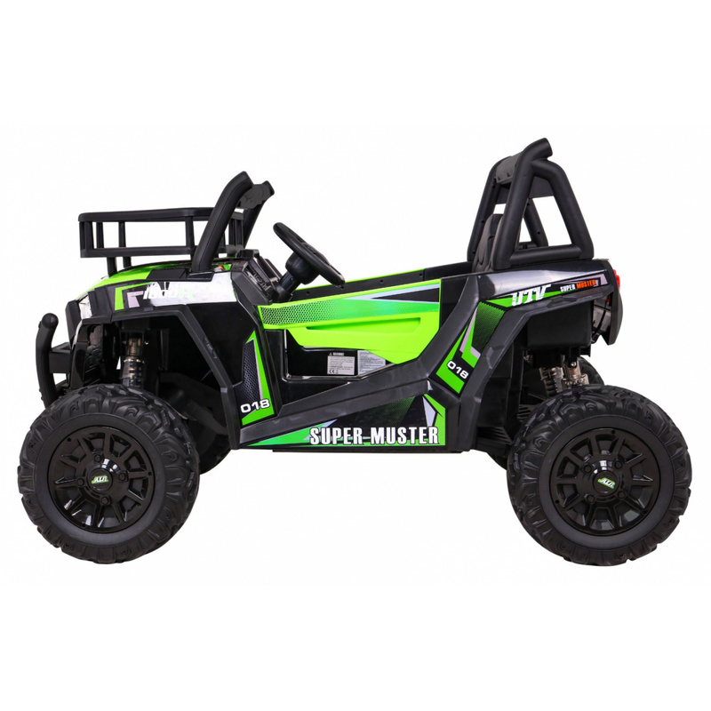 Topelt elektriauto Buggy UTV, roheline