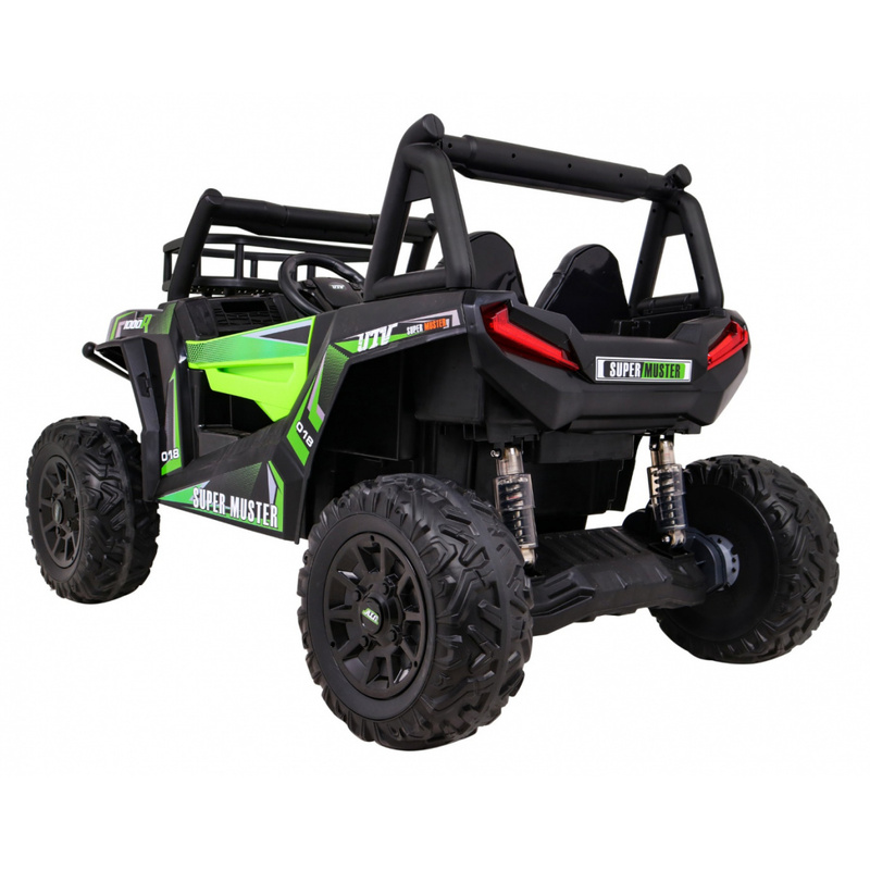 Topelt elektriauto Buggy UTV, roheline