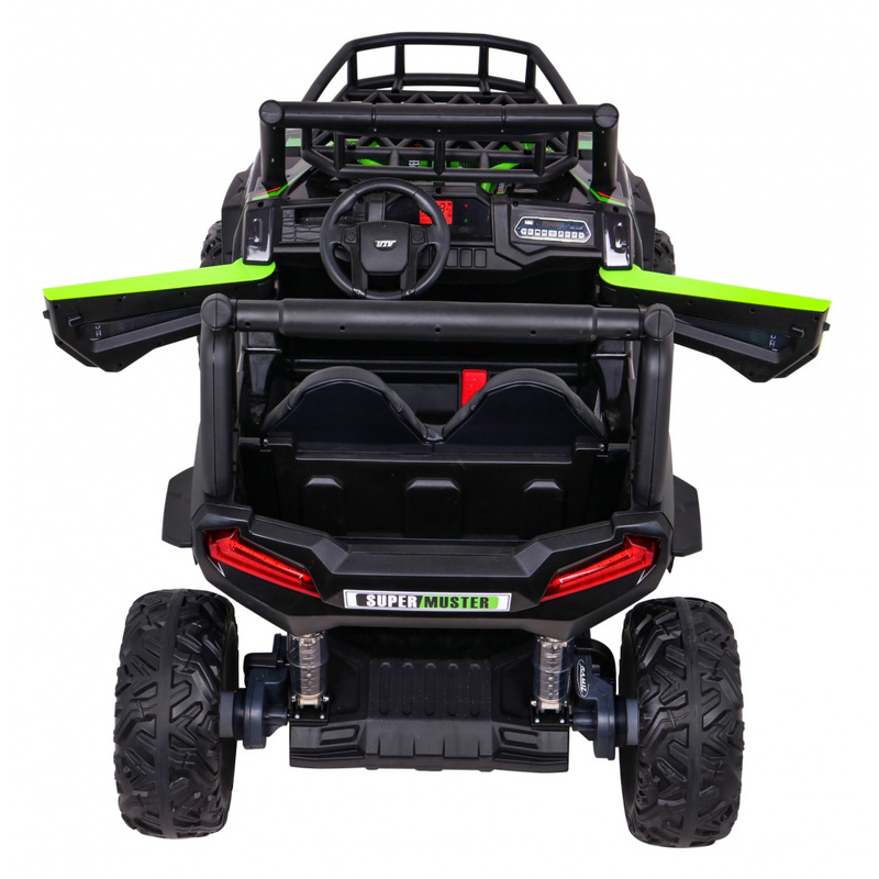 Topelt elektriauto Buggy UTV, roheline