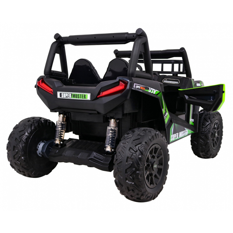 Topelt elektriauto Buggy UTV, roheline