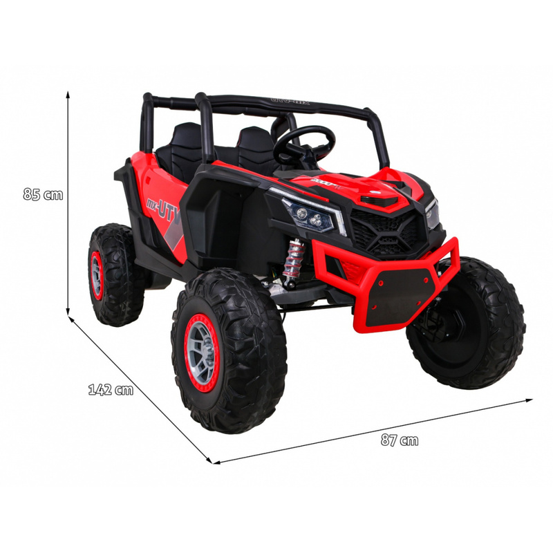 Topelt elektriauto Buggy UTV-MX, punane