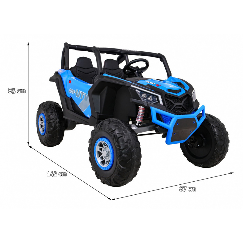 Topelt elektriauto Buggy UTV-MX, sinine