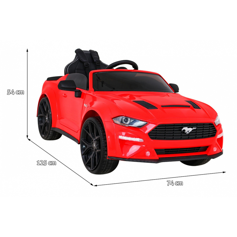 Ford Mustang GT ühekohaline elektriauto, punane