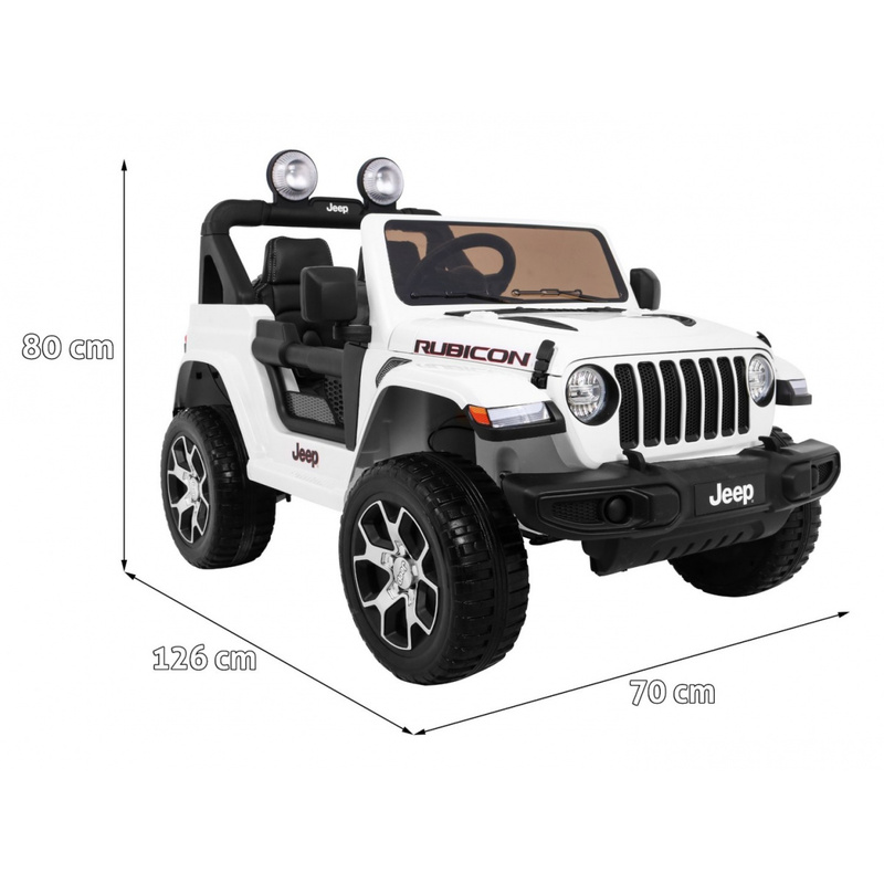 Jeep Wrangler Rubicon elektriline kahekohaline, valge