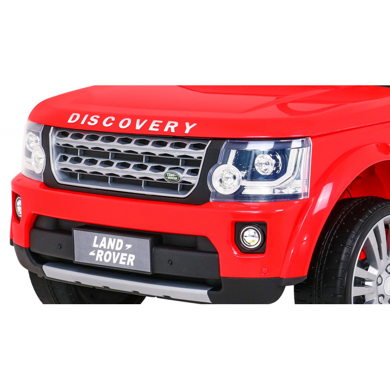 Land Rover Discovery elektriauto, punane