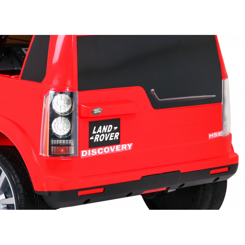 Land Rover Discovery elektriauto, punane