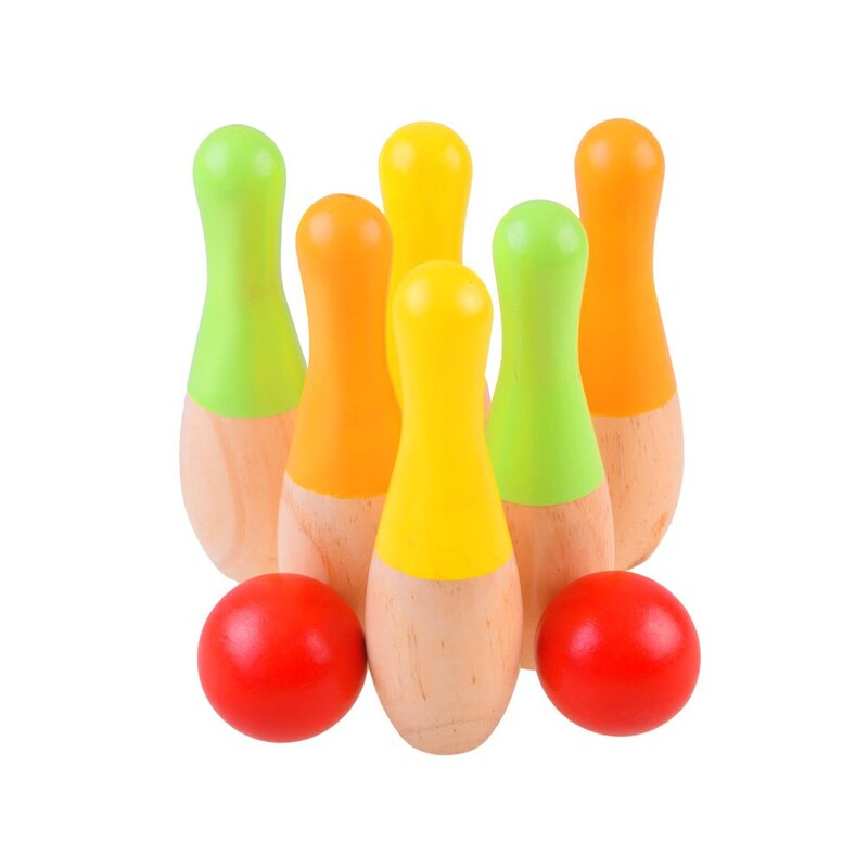 Puidust bowlingu komplekt