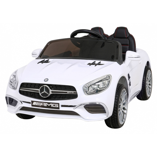 Mercedes Benz AMG SL65 S, ühekohaline elektriauto lastele, valge