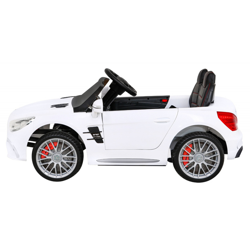 Mercedes Benz AMG SL65 S, ühekohaline elektriauto lastele, valge