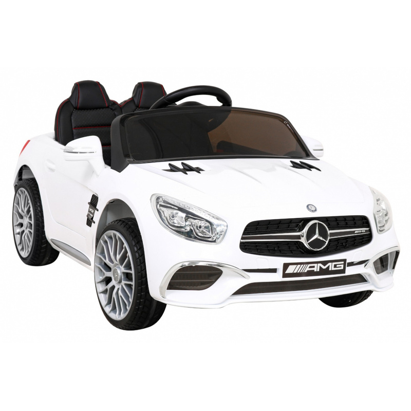 Mercedes Benz AMG SL65 S, ühekohaline elektriauto lastele, valge