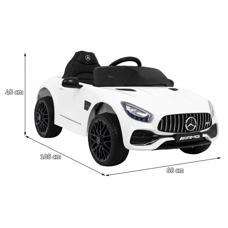 Mercedes Benz GT, ühekohaline elektriauto, valge