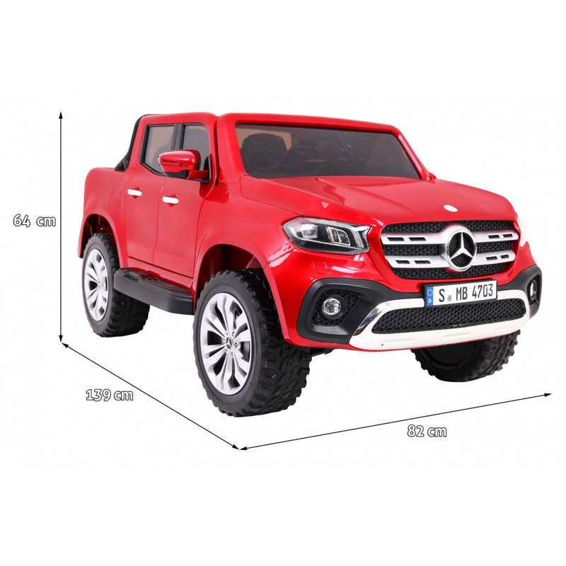 Elektriauto Mercedes Benz X-Class MP4, lakitud punane