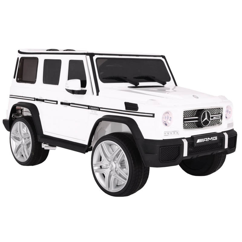 Mercedes G65 AMG elektriauto lastele, valge