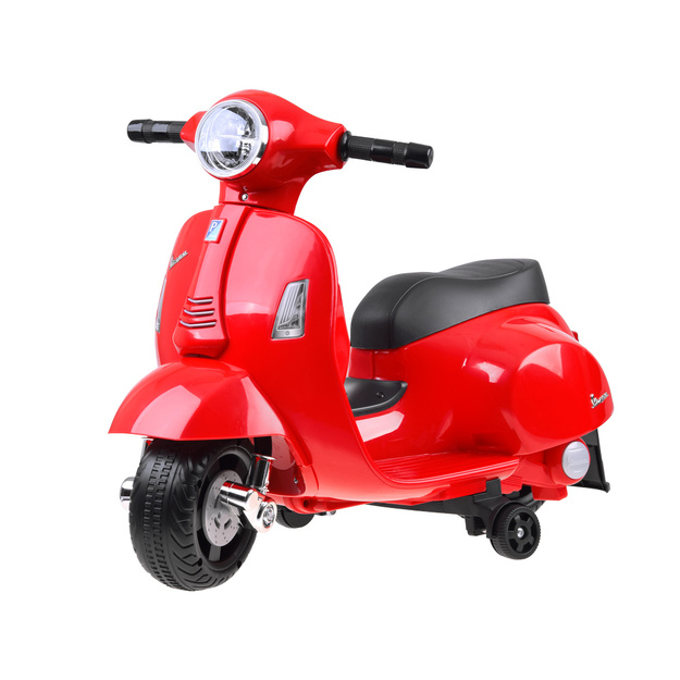 Laste elektrimootorratas - Vespa, punane