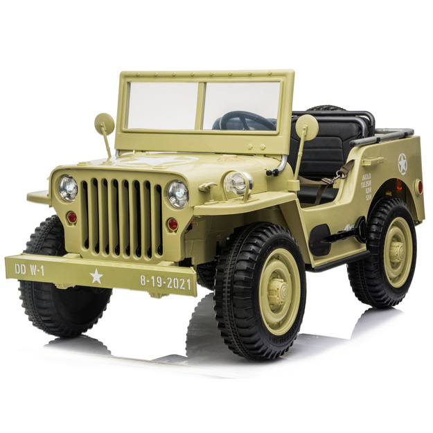 Jeep Willys kolmekordne elektriauto, beež