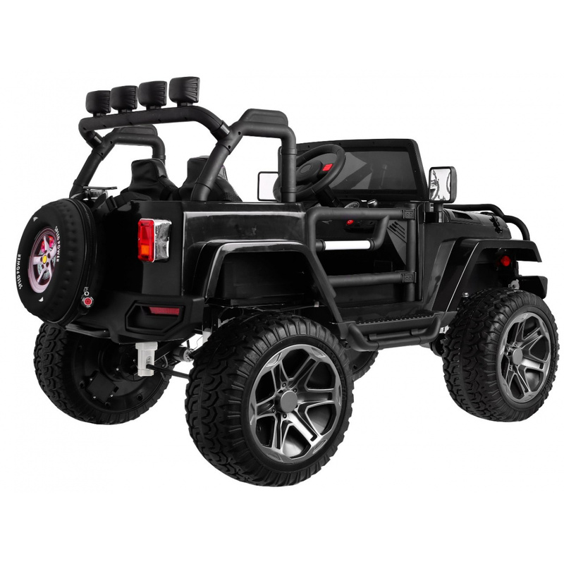 Monster Jeep 4x4 elektriauto lastele, must