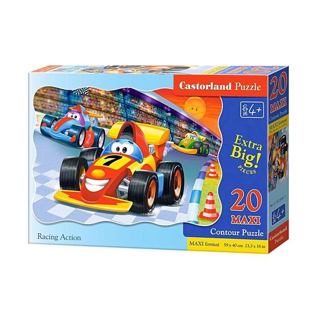 Castorland Racing Action Puzzle, 20 tükki