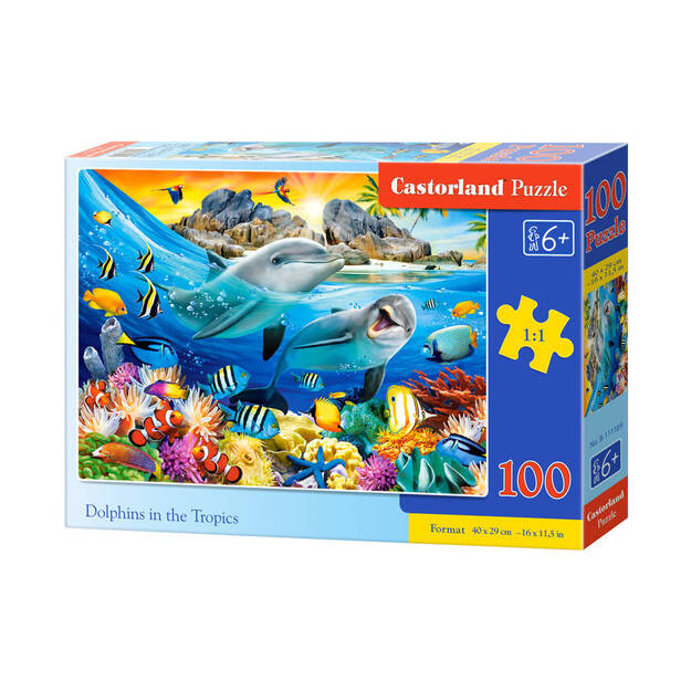 Castorland Dolphins in the Tropics Puzzle, 100 tükki