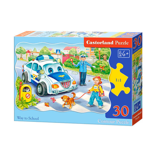 Castorland Way to School Puzzle, 30 tükki