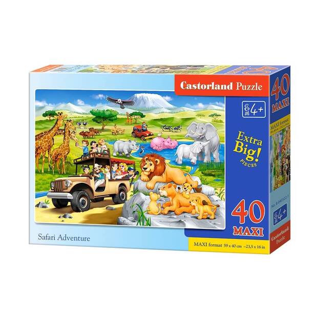 Castorland Safari Adventure Puzzle, 40 tükki