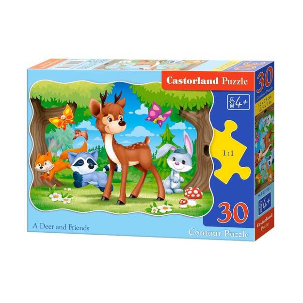 Castorland A Deer and Friends Puzzle, 30 tükki