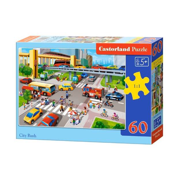 Castorland City Rush puzzle, 60 tükki