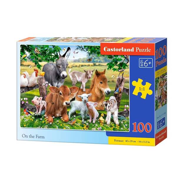 Castorland On the Farm Puzzle, 100 tükki