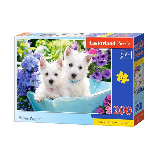 Castorland Westie Puppies Puzzle, 200 tükki