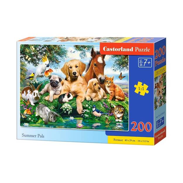 Castorland Summer Pals Puzzle, 200 tükki