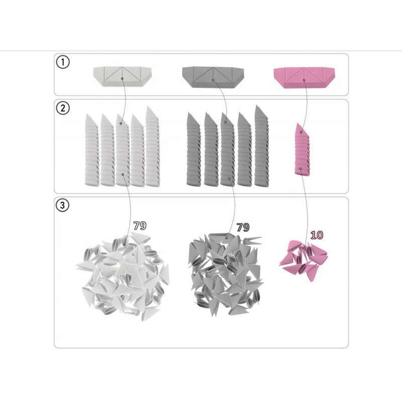  Alexander 3D origami loominguline komplekt, pansy