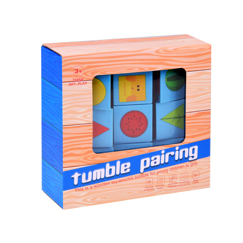 Tumble Pairing hariduslik puidust klotsid