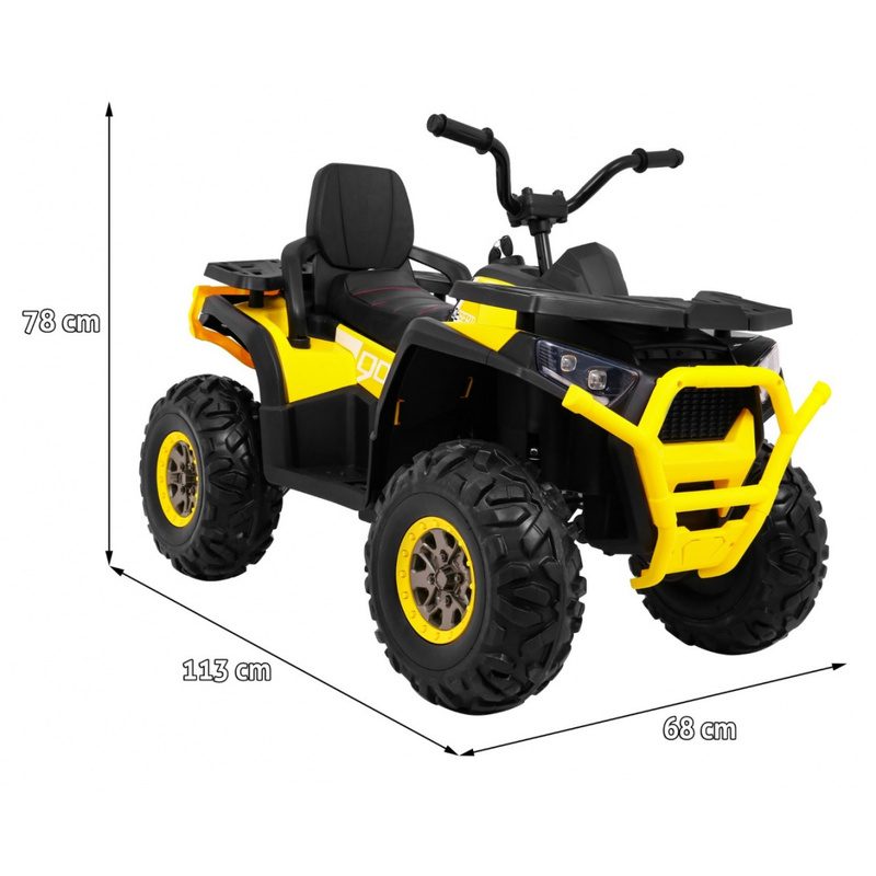 Quad ATV lastele, kollane