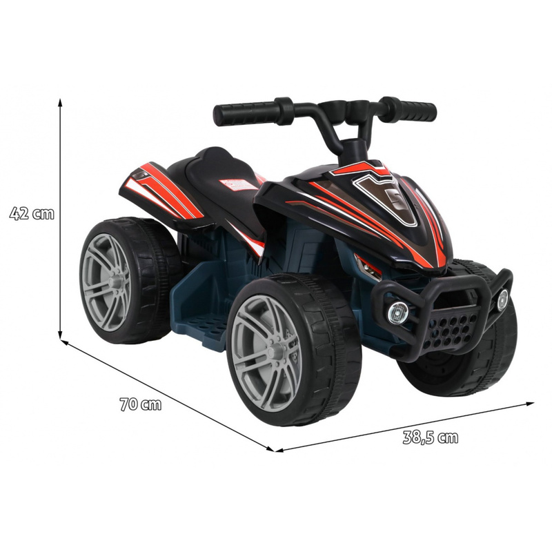 Little Monster elektriline Quad Bike lastele, must