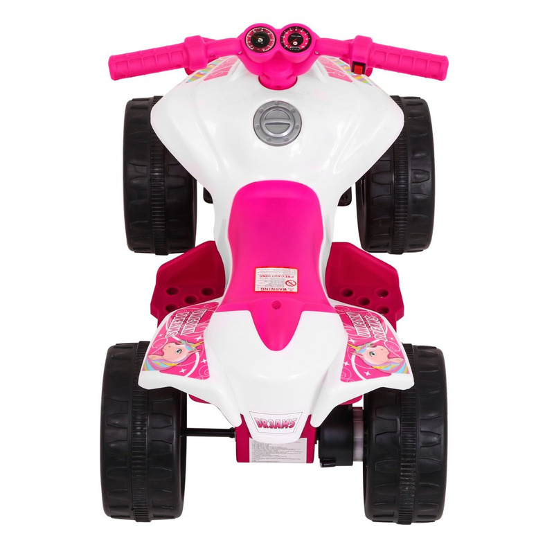 Little Monster elektriline Quad Bike lastele, roosa