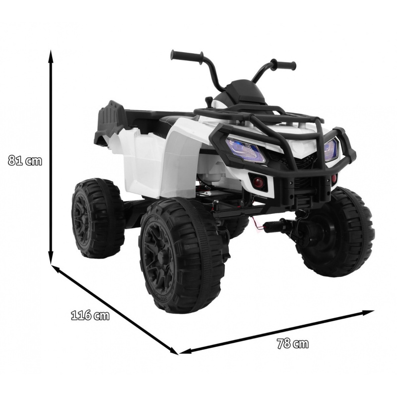 Quad XL ATV lastele, valge