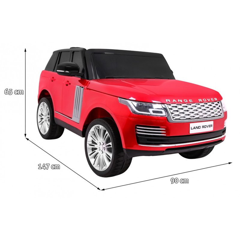 Range Rover HSE elektriline kahekohaline auto, punane lakitud