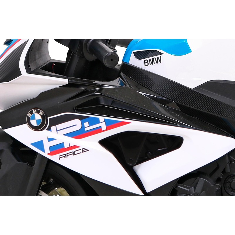 Laste elektriline mootorratas - BMW HP4, valge