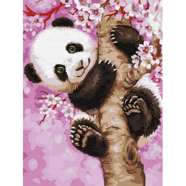 Maalimine numbrite järgi, Panda 30x50 cm