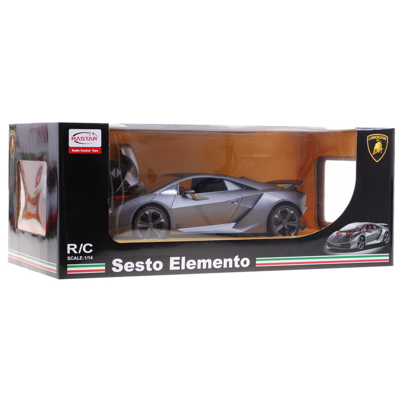 Lamborghini Sesto Elemento kaugjuhtimispuldiga auto, 1:14, hõbedane