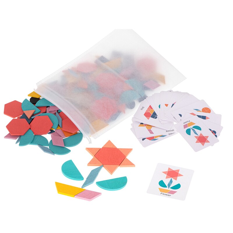 MONTESSORI puidust puzzle 180 tk.