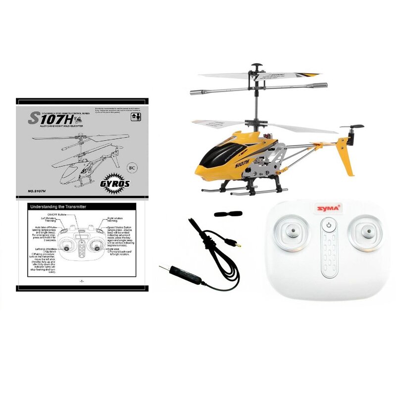 Kaugjuhitav helikopter Syma S107H, kollane