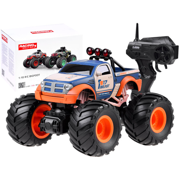 Monster Truck puldiga auto, 1:18